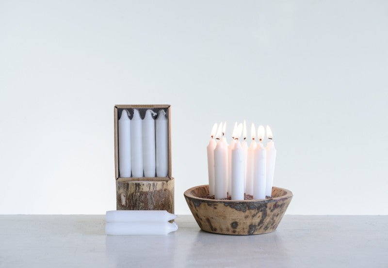 Unscented Short Taper Candles in Box - LC Design Co. Shoppe