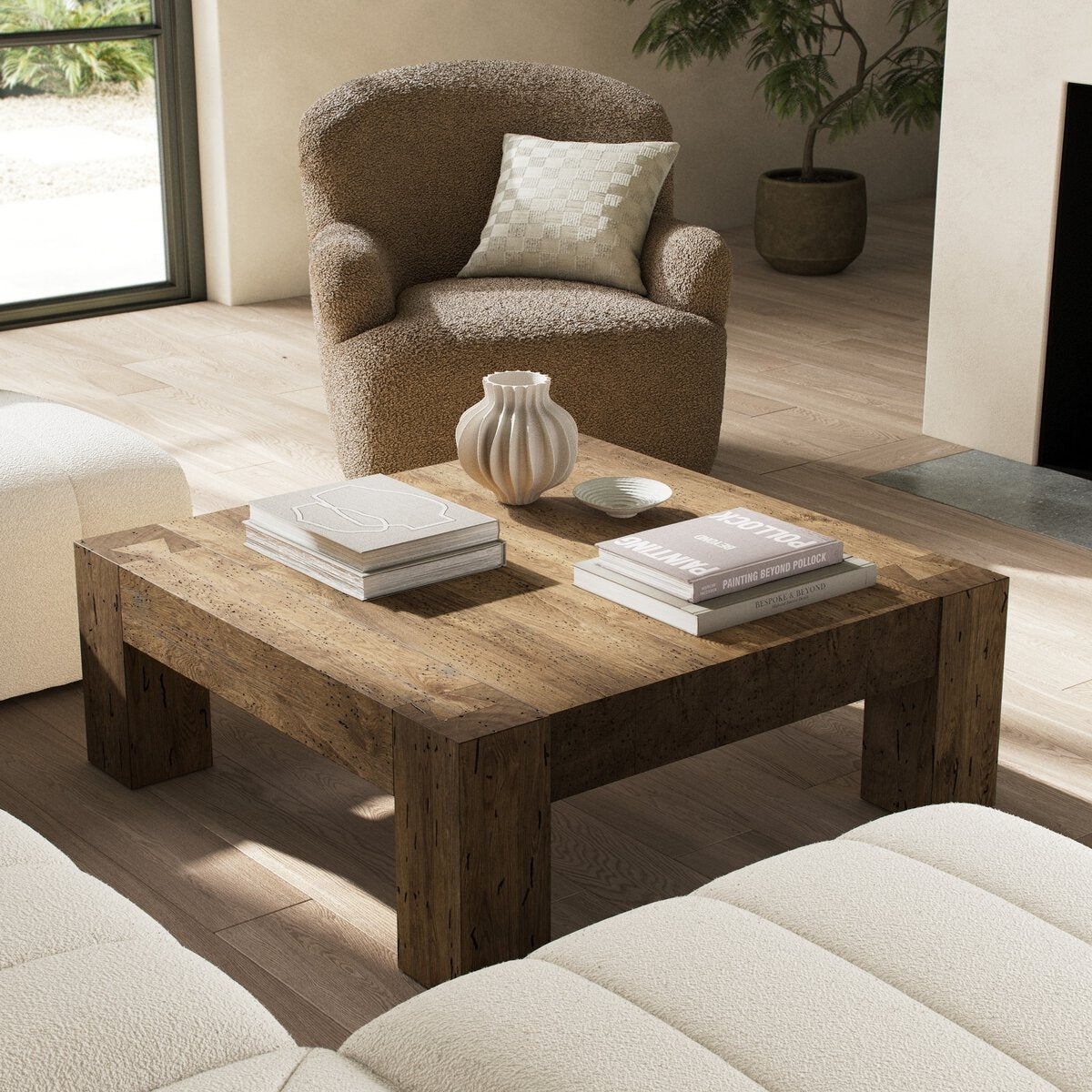 Abaso Small Square Coffee Table - LC Design Co. Shoppe