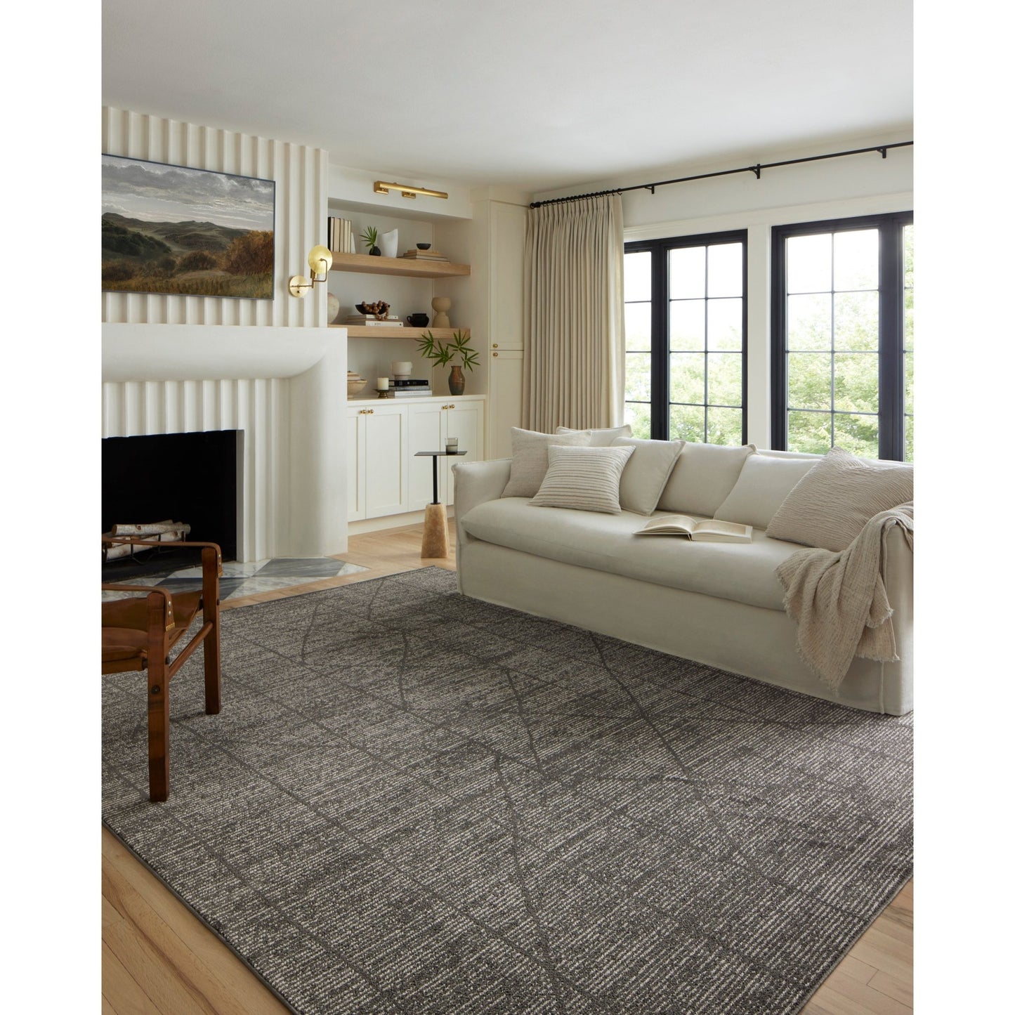 Kamala Detailed Charcoal Rug - LC Design Co. Shoppe