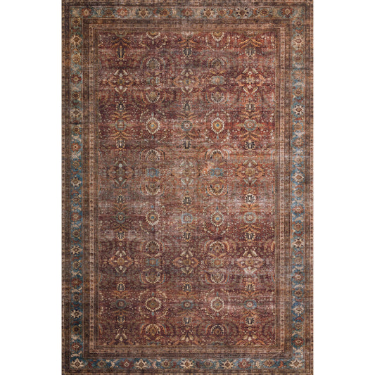 Layla Brick/Blue Rug