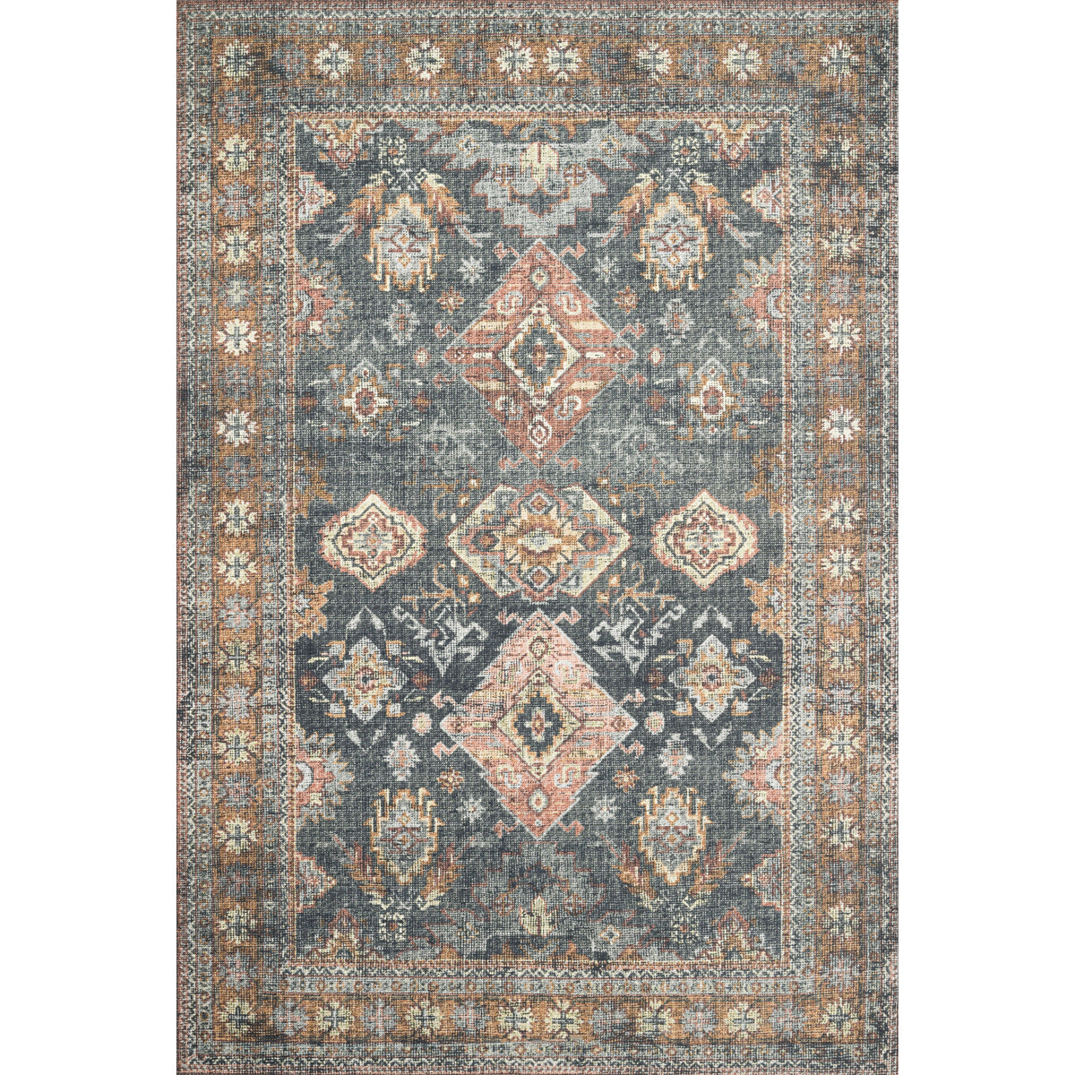 Skye Sea/Rust Rug LC Design Co. Shoppe